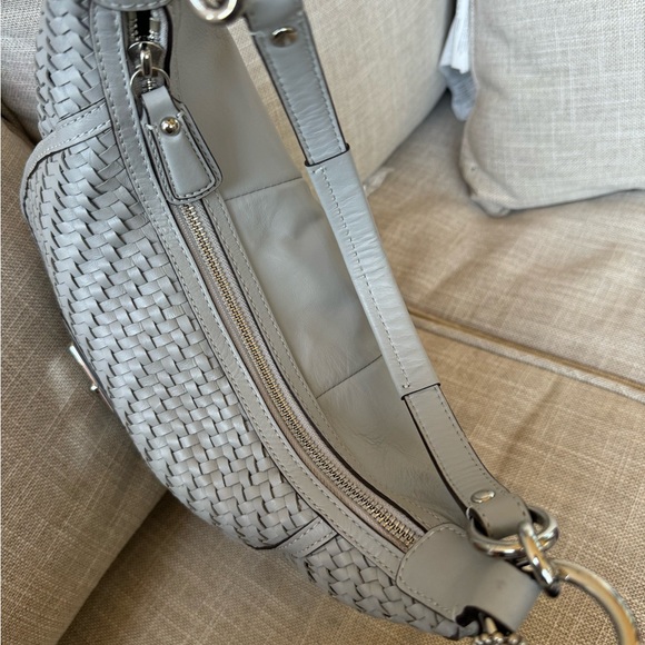 Coach Kristen Hobo shoulder bag woven leather like new - Picture 7 of 17